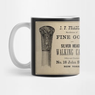 1870's Walking Canes Advertisment Mug